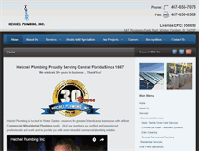 Tablet Screenshot of heichelplumbing.com